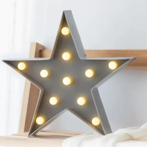 KIOKIDS Φωτιστικό Τοίχου Led Γκρί Αστεράκι (2861) #4