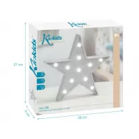KIOKIDS Φωτιστικό Τοίχου Led Γκρί Αστεράκι (2861) #2