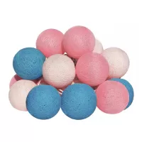 MOON IN THE ROOM LED φωτιστικές μπάλες ML20, Φ 6cm, μπλε & ροζ