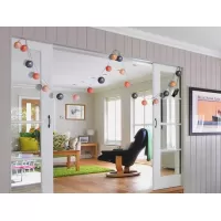 MOON IN THE ROOM LED φωτιστικές μπάλες ML20, Φ 6cm, μπλε & ροζ #1