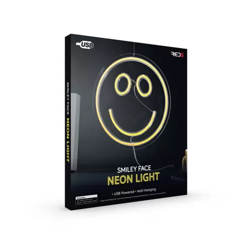 The Source – Neon Smiley Face – Διακοσμητικό φωτιστικό τοίχου Χαμογελαστό πρόσωπο 94128