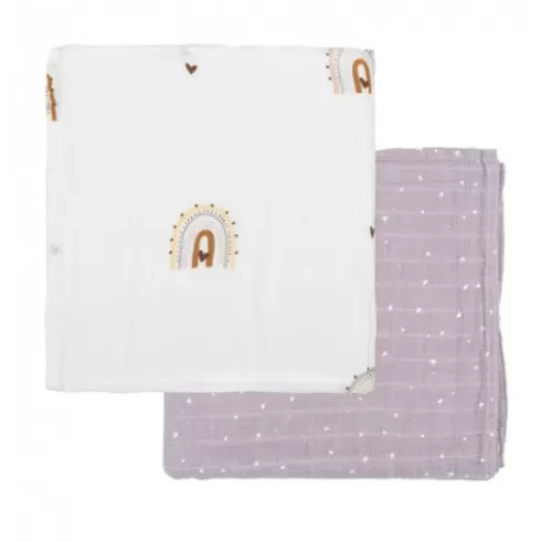 Μουσελίνα Bamboo Happy Days 120x120cm 2 τμχ 56151121