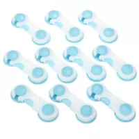 Ασφάλεια Κλειδαριά Ντουλαπιών 10τμχ Άσπρο-μπλε