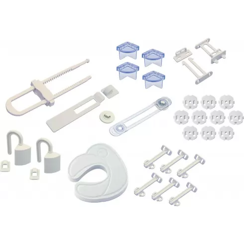 Olympia H&H BS 877 Πλήρες σετ προστατευτικά παιδιού για γωνίες, πρίζες, συρτάρια 28 τμχ