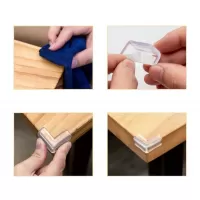 Προστατευτικά γωνίας επίπλων AG441A με αυτοκόλλητο 4x4x1.5cm διάφανα 4τμχ #3