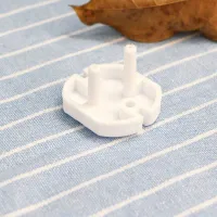 Προστατευτικά καλύμματα για πρίζες από πλαστικό σε λευκό χρώμα 3τμχ #1