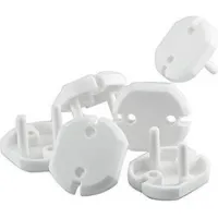 Προστατευτικά καλύμματα για πρίζες από πλαστικό σε λευκό χρώμα 3τμχ