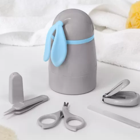 Kiokids Βρεφικό Σετ Περιποιήσης Νυχιών Λαγουδάκι Σιέλ