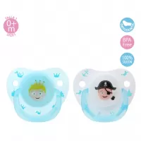 Kiokids Σετ Πιπίλας Σιλικόνης 2 τμχ Prince +0M #2