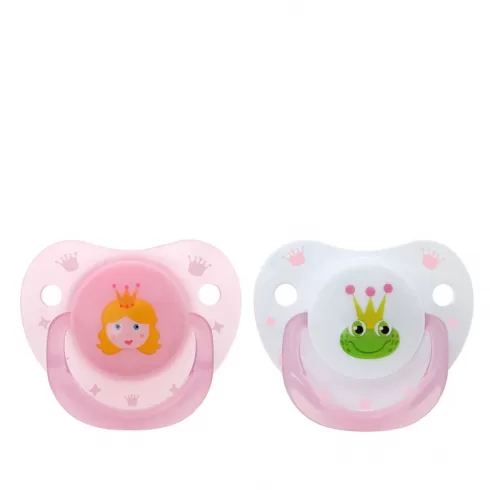 Kiokids Σετ Πιπίλας Σιλικόνης 2 τμχ Princess +0M