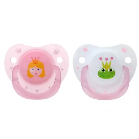 Kiokids Σετ Πιπίλας Σιλικόνης 2 τμχ Princess +6M