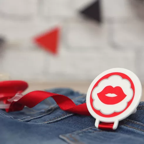 Kiokids Κλιπ Πιπίλας Κόκκινα Χείλη #1