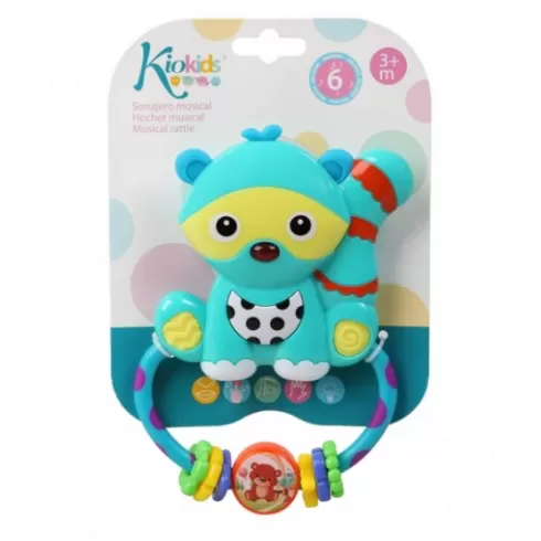 Kiokids Μασητικός Μουσικός Κρίκος Οδοντοφυΐας Ρακούν 3+M #1