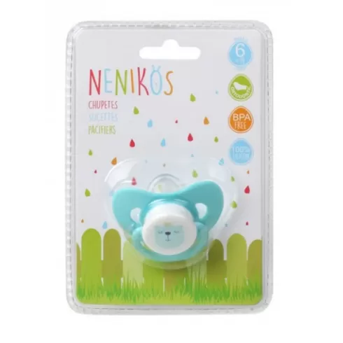 Kiokids Πιπίλα Σιλικόνης 6+Μ Σιελ Αρκουδάκι 60203