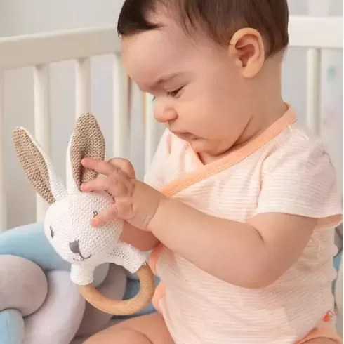 Kiokids Μασητικό 13cm Βαμβακερό Λαγουδάκι (3109) #1