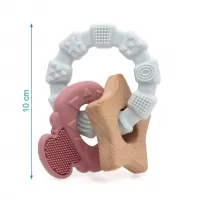 Kiokids Μασητικό Σιλικόνης Ecofriendly Key Ring Pink (3238) #1