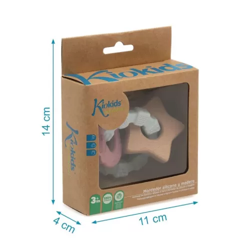 Kiokids Μασητικό Σιλικόνης Ecofriendly Key Ring Pink (3238) #2