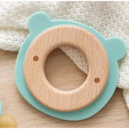 Kiokids Μασητικό Σιλικόνης Ecofriendly Bear Mint 8cm (3235) #4