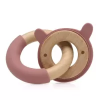 Kiokids Μασητικό Σιλικόνης Ecofriendly Bunny Pink (3234)