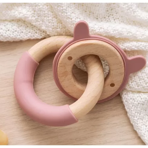 Kiokids Μασητικό Σιλικόνης Ecofriendly Bunny Pink (3234) #4