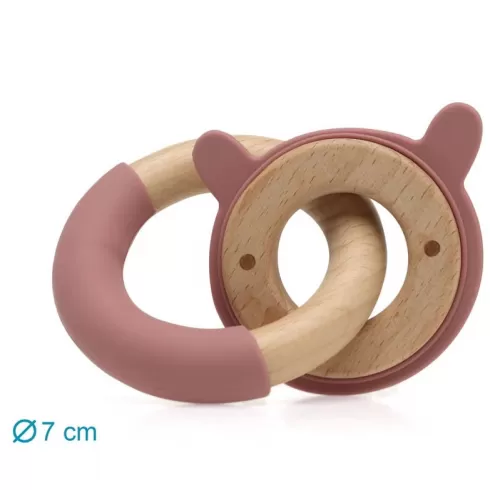 Kiokids Μασητικό Σιλικόνης Ecofriendly Bunny Pink (3234) #1