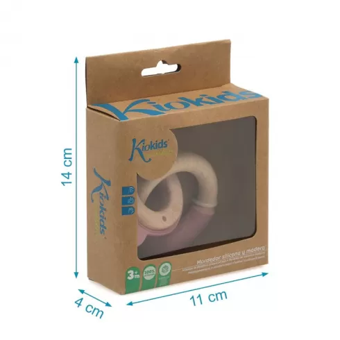 Kiokids Μασητικό Σιλικόνης Ecofriendly Bunny Pink (3234) #2