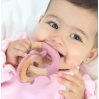 Kiokids Μασητικό Σιλικόνης Ecofriendly Bunny Pink (3234) #3