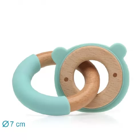 Kiokids Μασητικό Σιλικόνης Ecofriendly Bear Mint (3233) #1