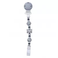 Saro Κλιπ Πιπίλας Σιλικόνης Foxy 0+M | Γκρι 14374