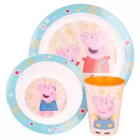 Σετ φαγητού πλαστικό 3τμχ σε κουτί δώρου PEPPA - 41249