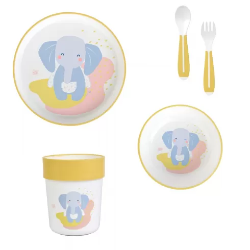 Saro Σετ Φαγητού "Elephant" 6+Μ | 5τμχ 5043