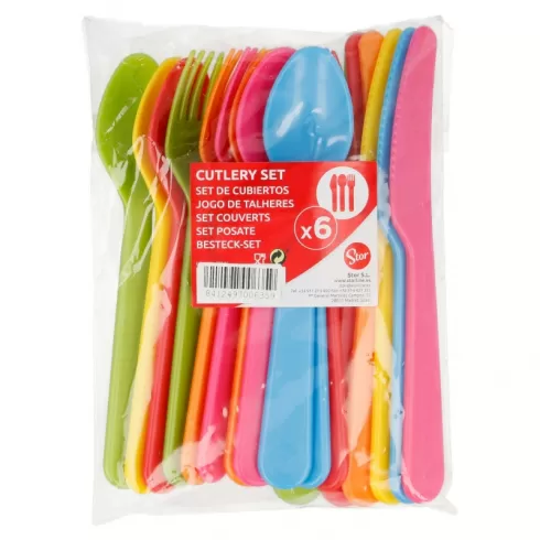 Σετ πλαστικά μικρά μαχαιροπίρουνα 18τμχ 06359