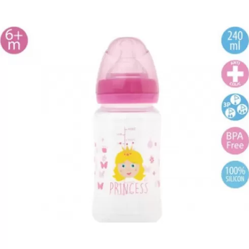  Kiokids Μπιμπερό 240ml Princess 6+Μ