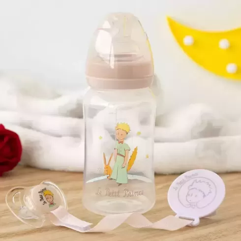 Kiokids Σετ Μπιμπερό 240ml, Πιπίλα & Κλιπ Le Petit Prince 6+ μηνών #1
