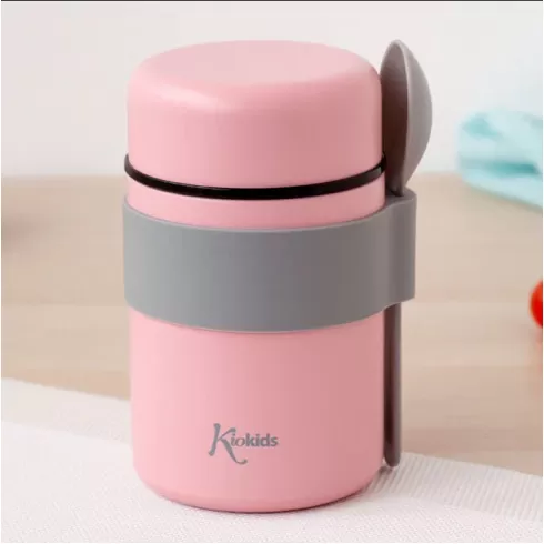 Kiokids Θερμοδοχείο Φαγητού με Κουταλάκι 500ml. | Ροζ 3338 #4