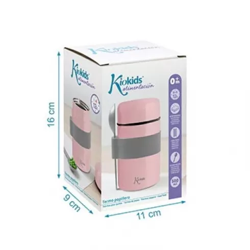 Kiokids Θερμοδοχείο Φαγητού με Κουταλάκι 500ml. | Ροζ 3338 #5