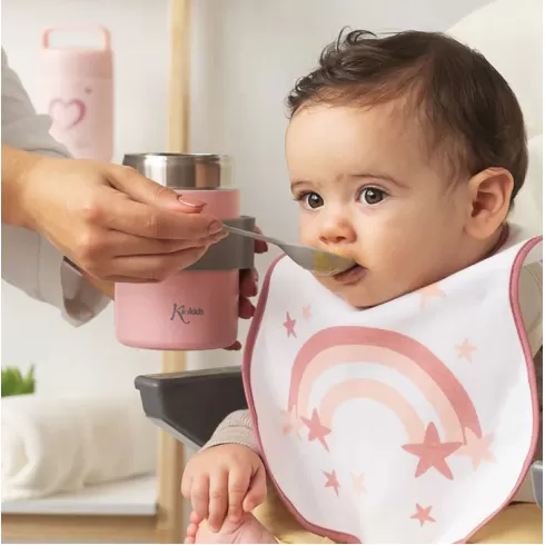 Kiokids Θερμοδοχείο Φαγητού με Κουταλάκι 500ml. | Ροζ 3338 #6