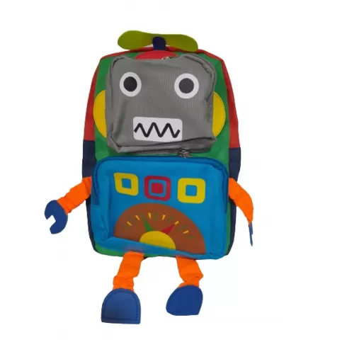 Παιδική τσάντα νηπιαγωγείου robot green OEM
