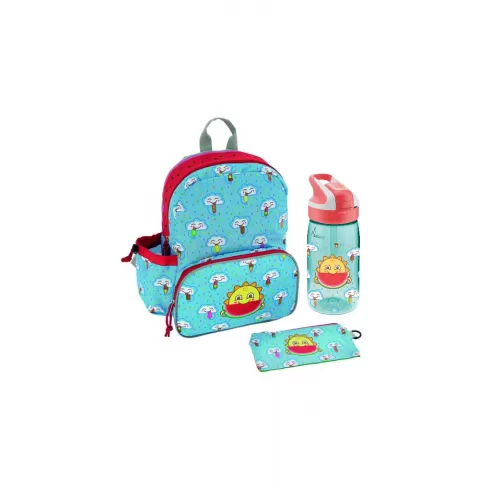 Laken Τσάντα με Ισοθερμική Θήκη και Παγούρι Tritan 450ml Freskito MET-F