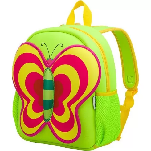 NOHOO Τσάντα Νηπιαγωγείου Πεταλούδα Λαχανί 34x29x11 NH014