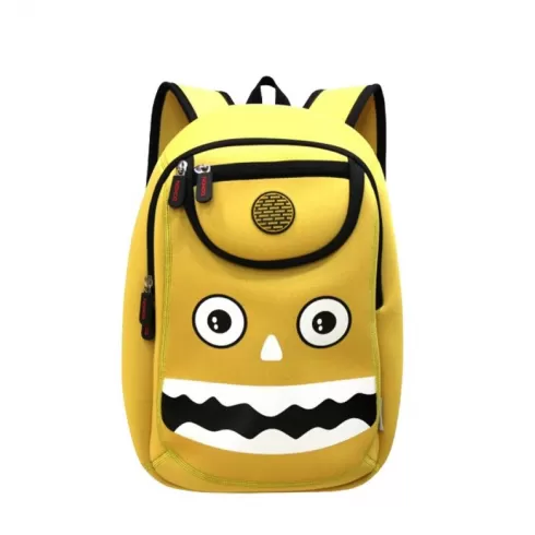 NOHOO Τσάντα Νηπιαγωγείου Τερατάκι Μουσταρδί 39x30x18 NH006