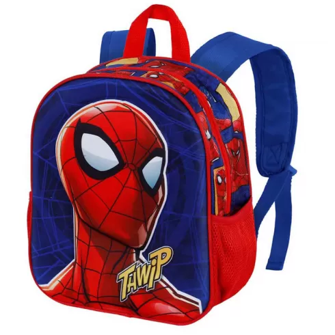 Σχολική τσάντα νηπιαγωγείου με 1 θέση Spider-man 3D 31 x 26 x 10cm 044508 κόκκινο μπλε