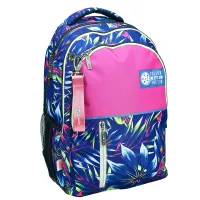Σχολική τσάντα πλάτης Maui & Sons Ferns πολύχρωμη με θήκη για παγούρι 339-03031