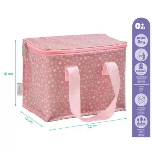 KioKids Ισοθερμική Τσάντα Picnic Stars Ροζ #2