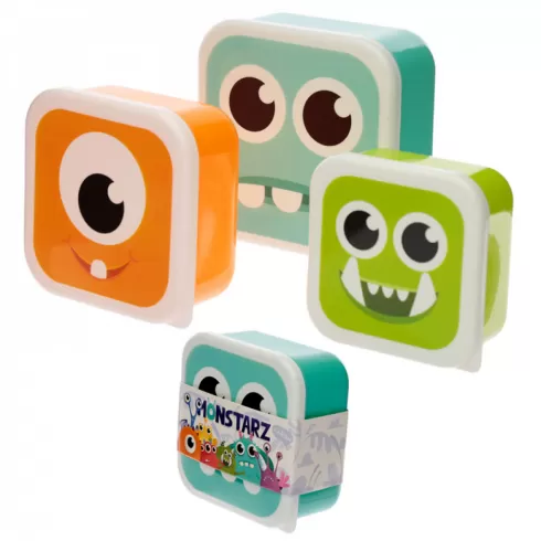 Σετ φαγητοδοχεία 3 τμχ - Puckator Lunch Boxes Monsters LBOX36