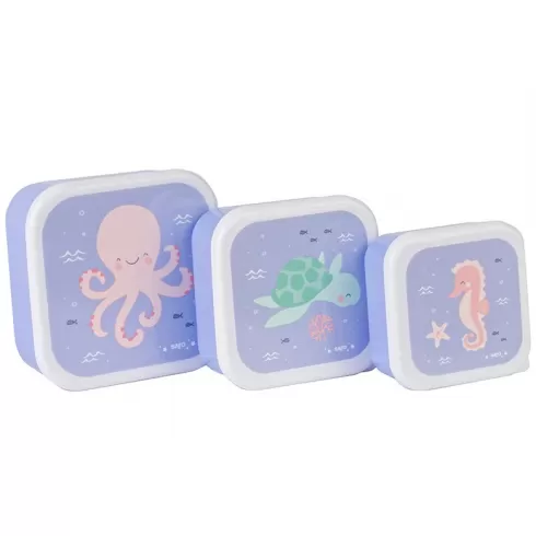 Σετ φαγητοδοχεία 3 τμχ Sea Friends 70001