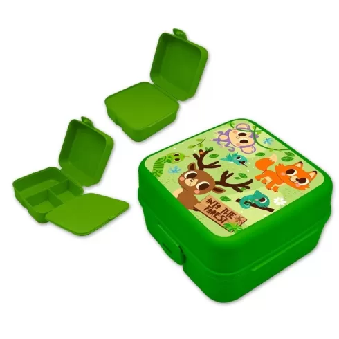 Δοχείο φαγητού πλαστικό με πολλαπλές θήκες IntoThe Forrest KL11510