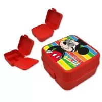 Δοχείο φαγητού πλαστικό με πολλαπλές θήκες Mickey Mouse  - Summer 840395
