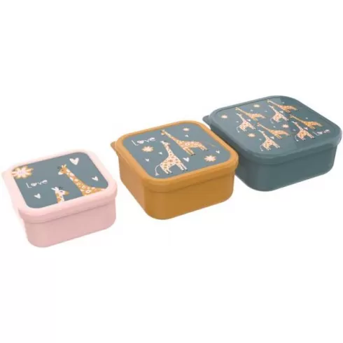 Σετ φαγητοδοχεία 3 τμχ Καμηλοπάρδαλη - 21000084