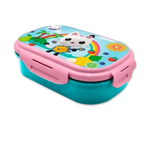 Δοχείο φαγητού πλαστικό με πιρούνι 22x14x7cm GD00008